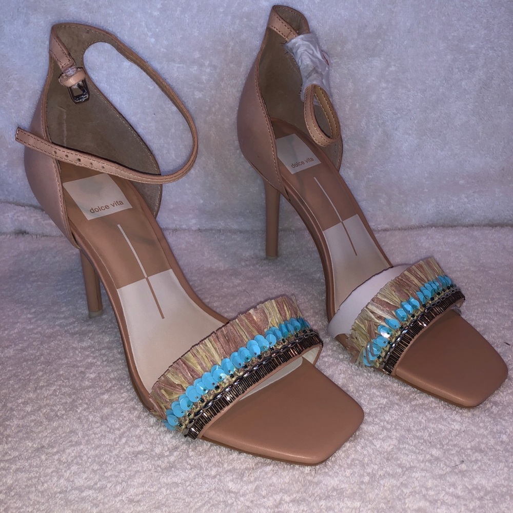 Dolce vita NIB 8 hyper bone turquoise ankle heel